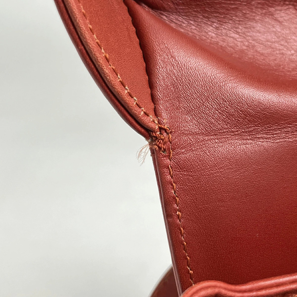 Salvatore Ferragamo logo Backpack Rucksack Daypack rucksack daypack leather red - Picture 5 of 6